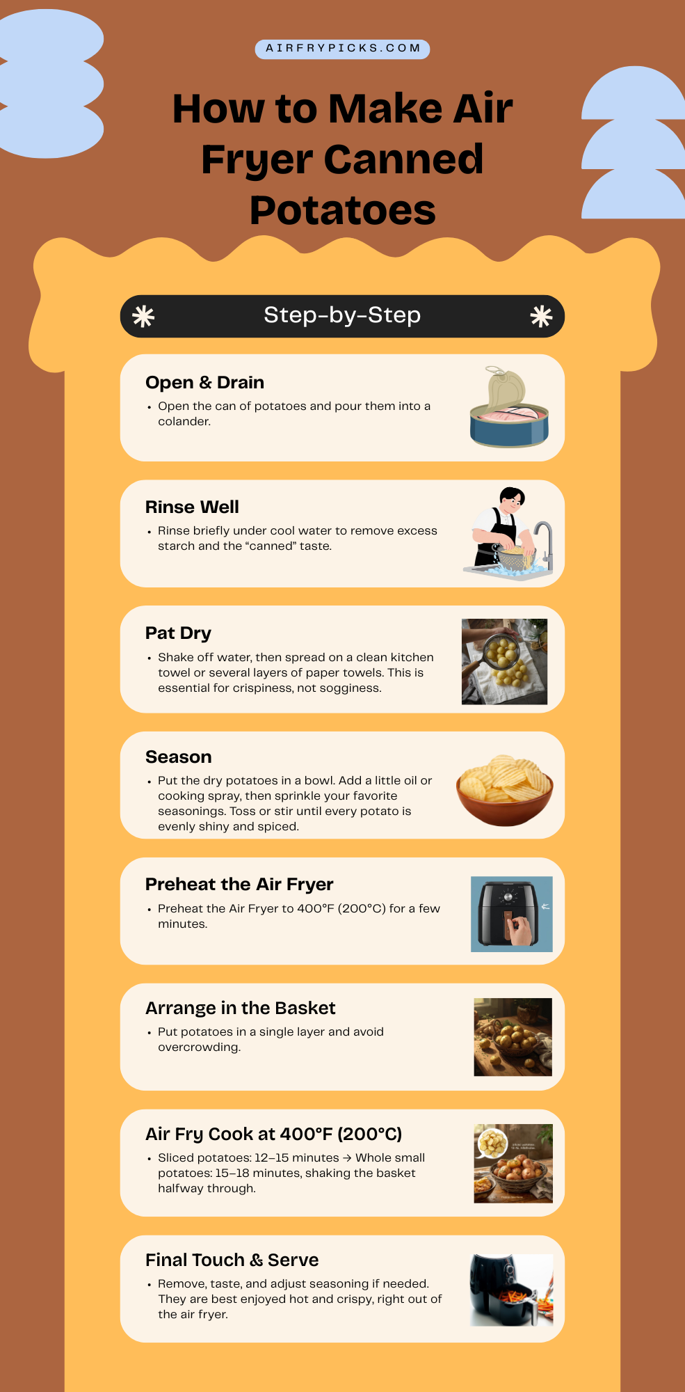 How to Make Air Fryer Canned Potatoes