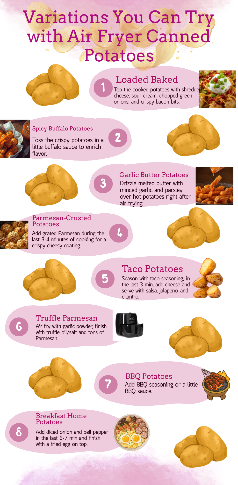 Variations You Can Try with Air Fryer Canned Potatoes